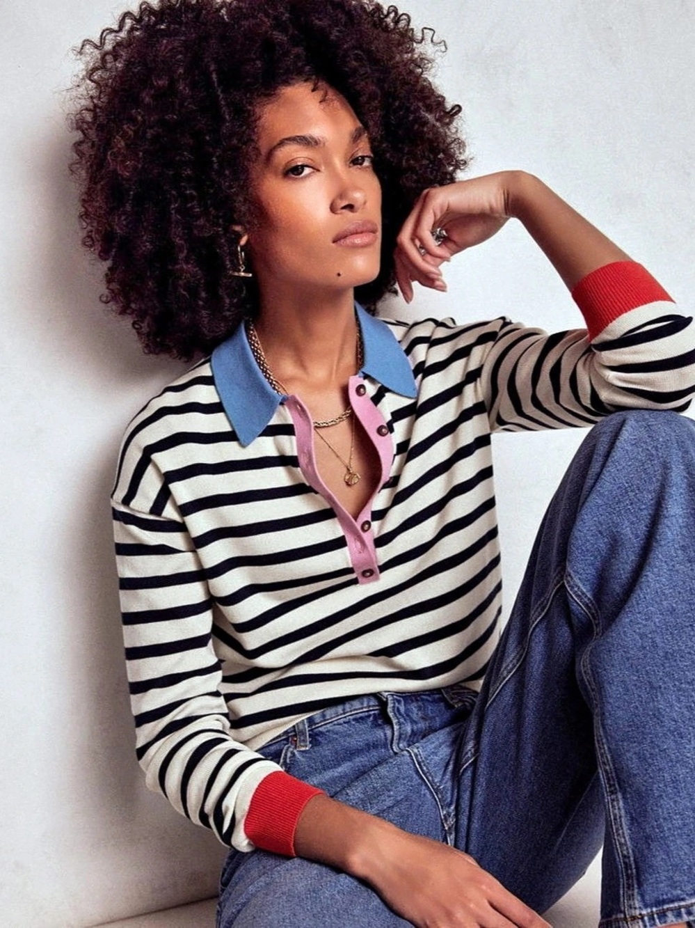 Boden Lara Relaxed Cotton Henley